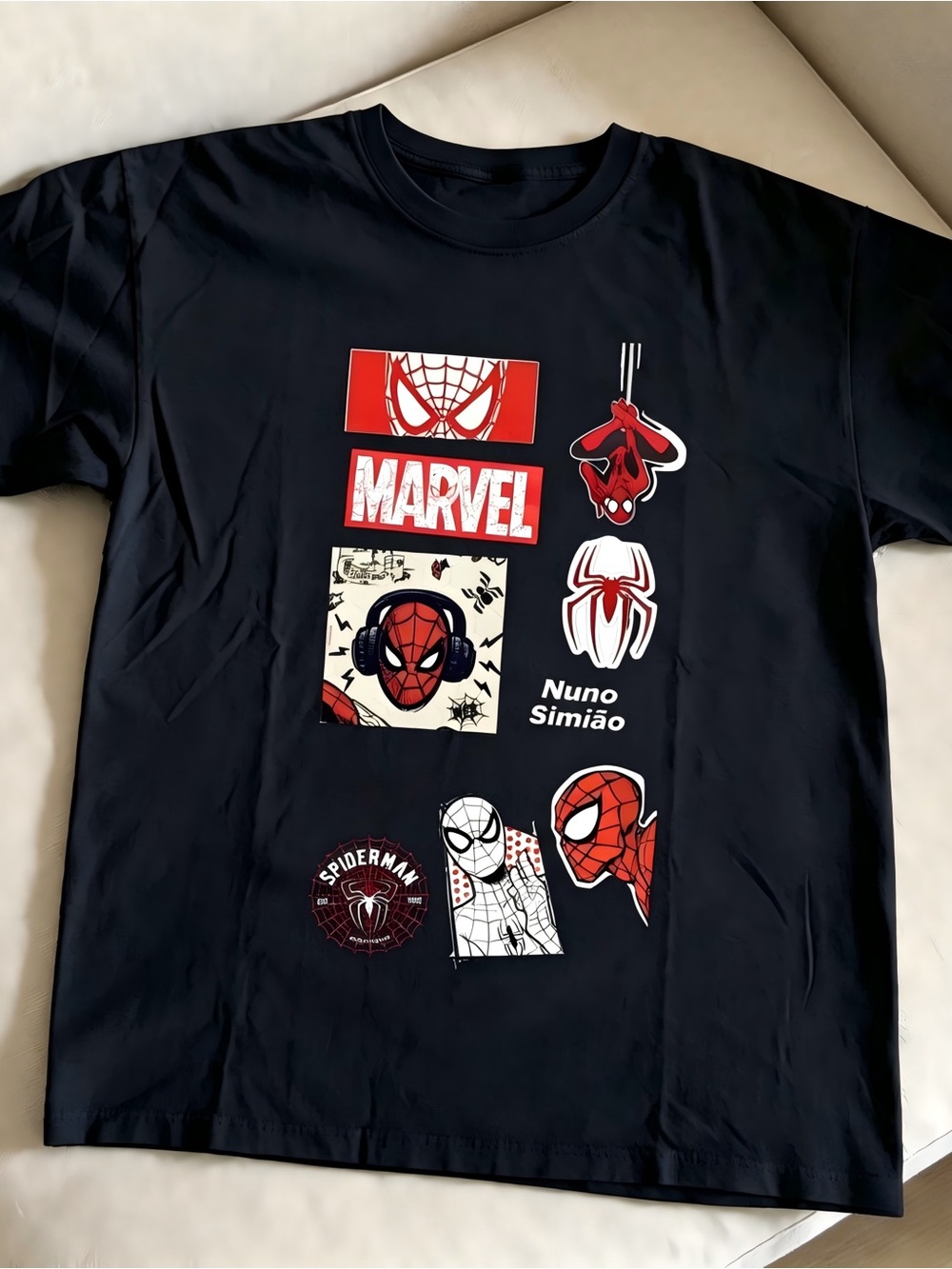 Black spiderman peter parker gildan reprinted lovely tee for woman and man